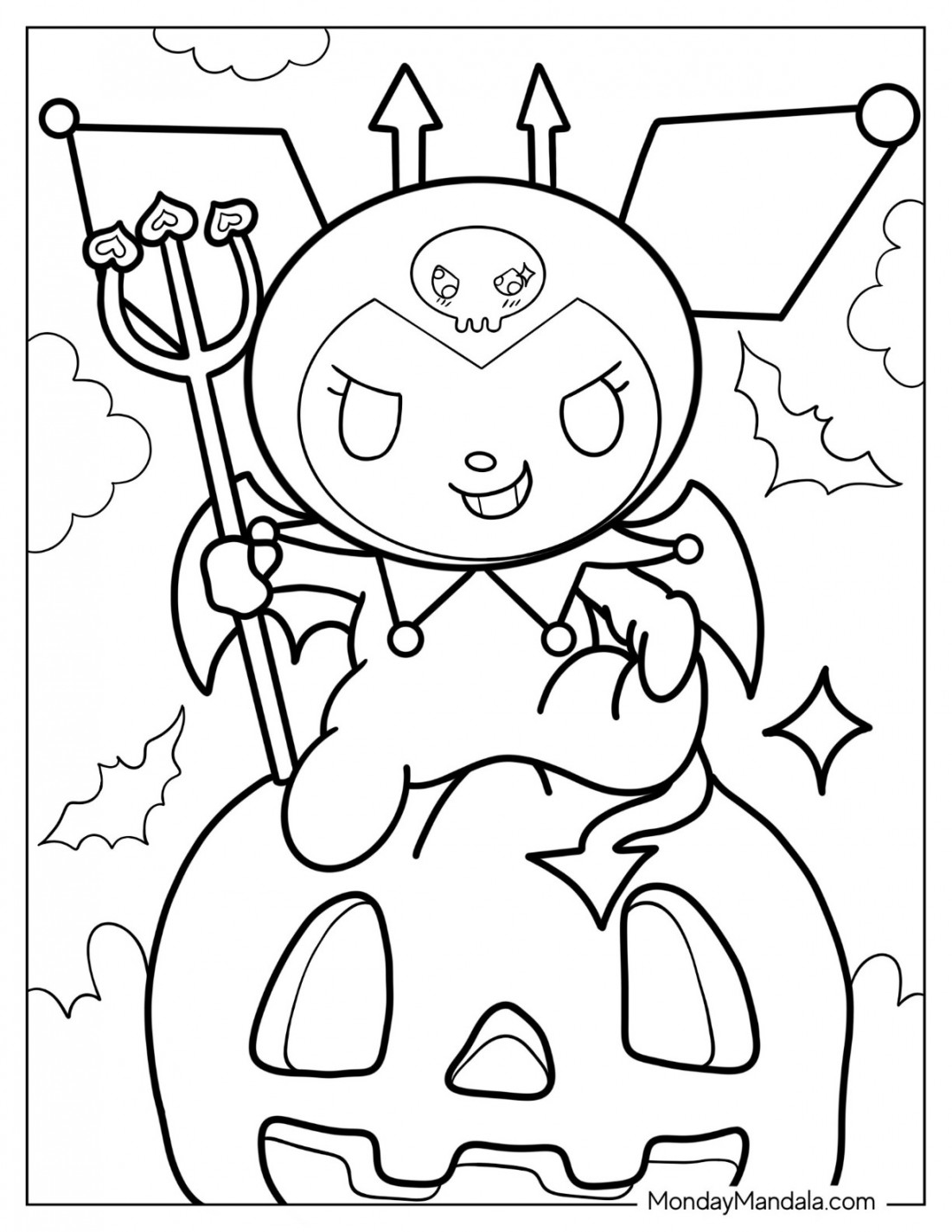 Kuromi Coloring Pages (Free PDF Printables)