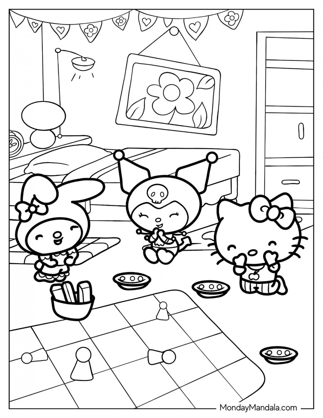 Kuromi Coloring Pages (Free PDF Printables)