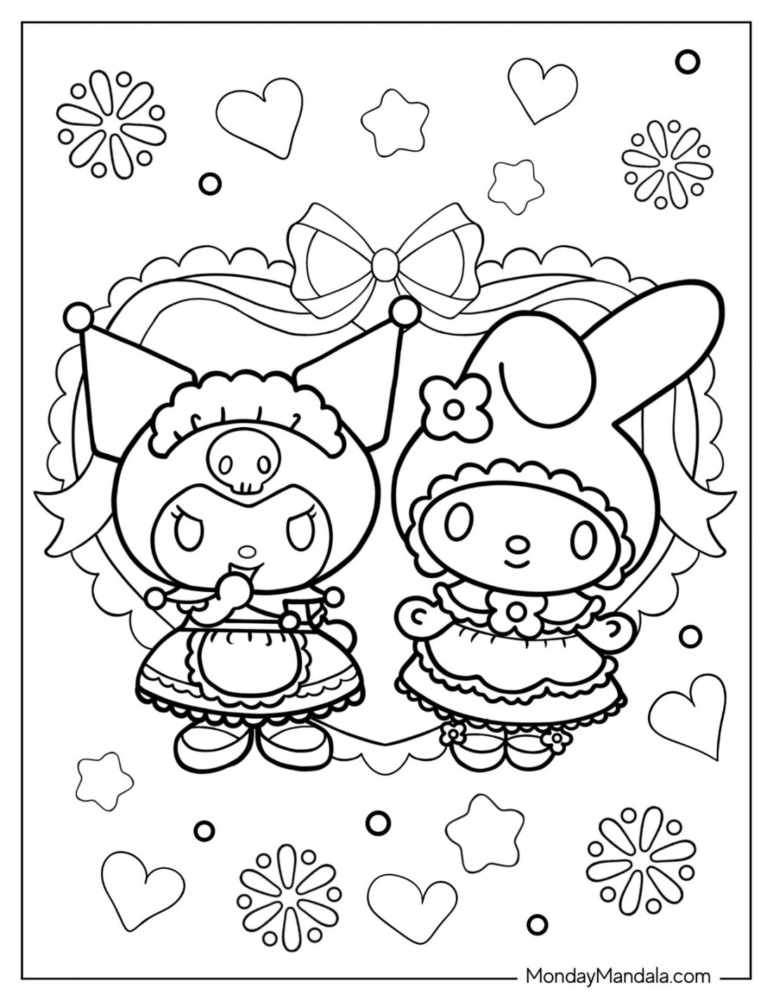 Kuromi Coloring Pages (Free PDF Printables)