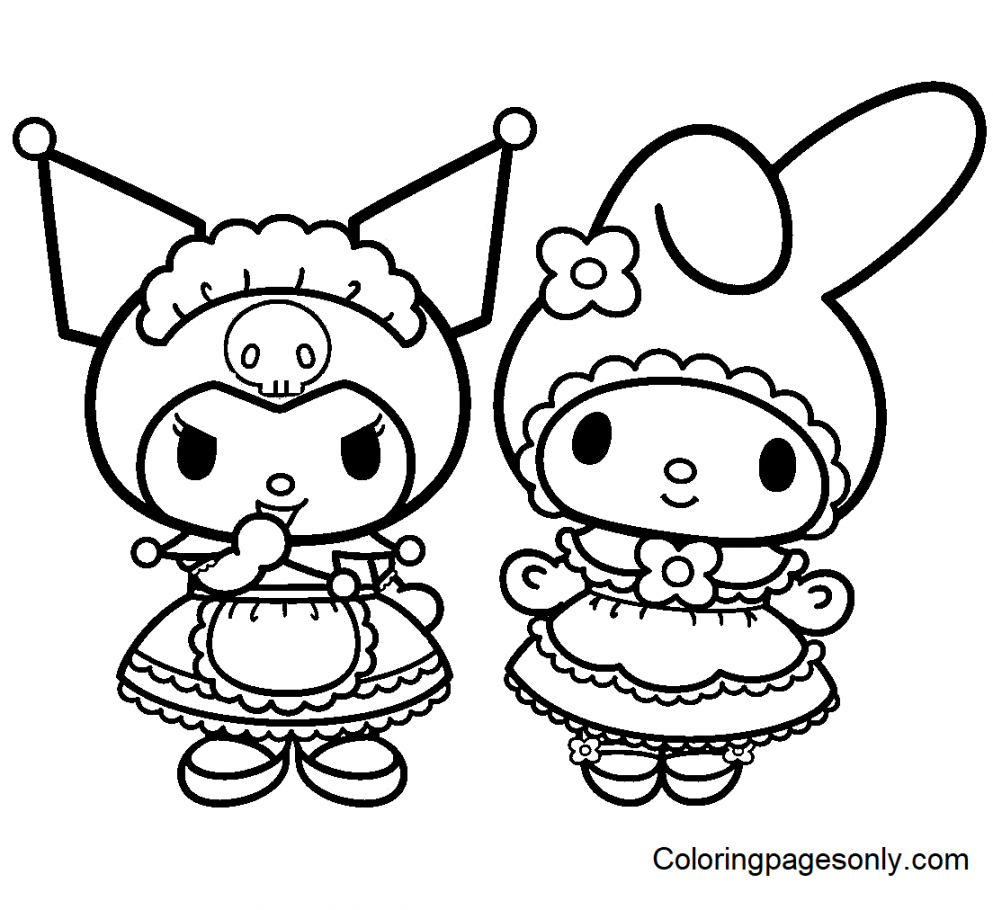 Kuromi Coloring Pages Printable for Free Download