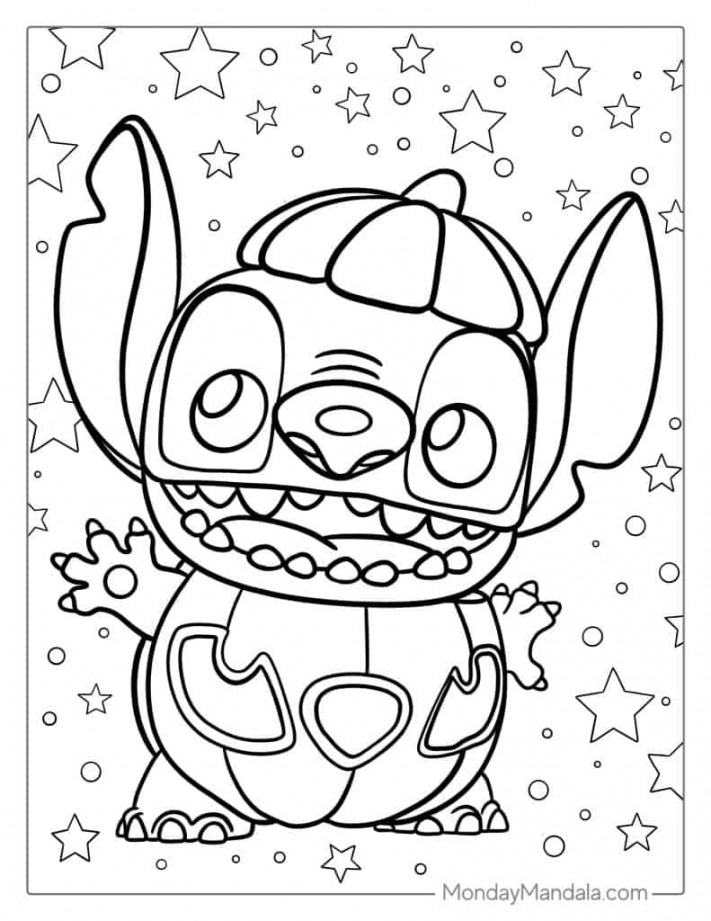 Lilo & Stitch Coloring Pages (Free PDF Printables)