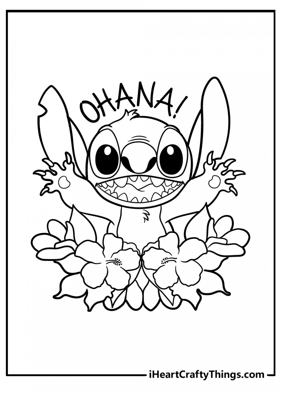 Lilo & Stitch Coloring Pages (% Free Printables)