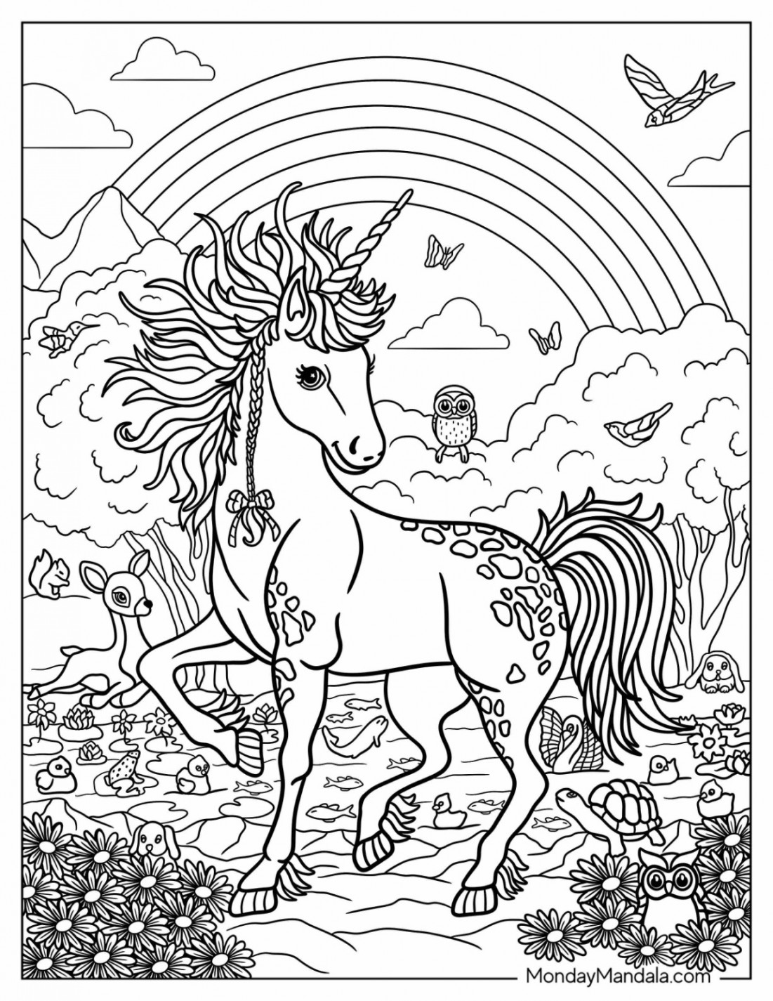 Lisa Frank Coloring Pages (Free PDF Printables)