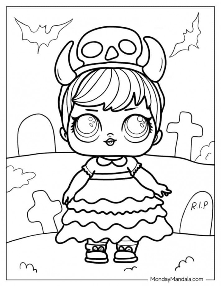 LOL Surprise Coloring Pages (Free PDF Printables)