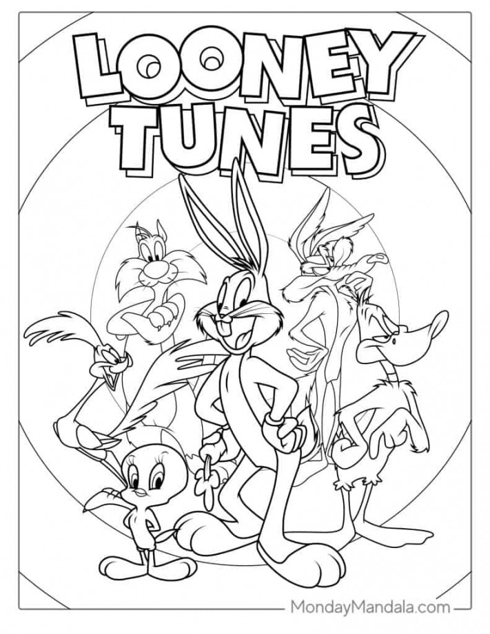 Looney Tunes Coloring Pages (Free PDF Printables)