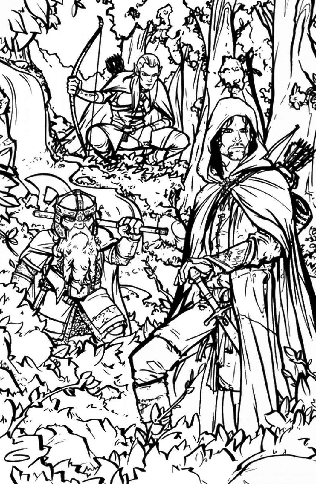 Lord of the Rings Coloring Pages  Coloring book pages, Coloring