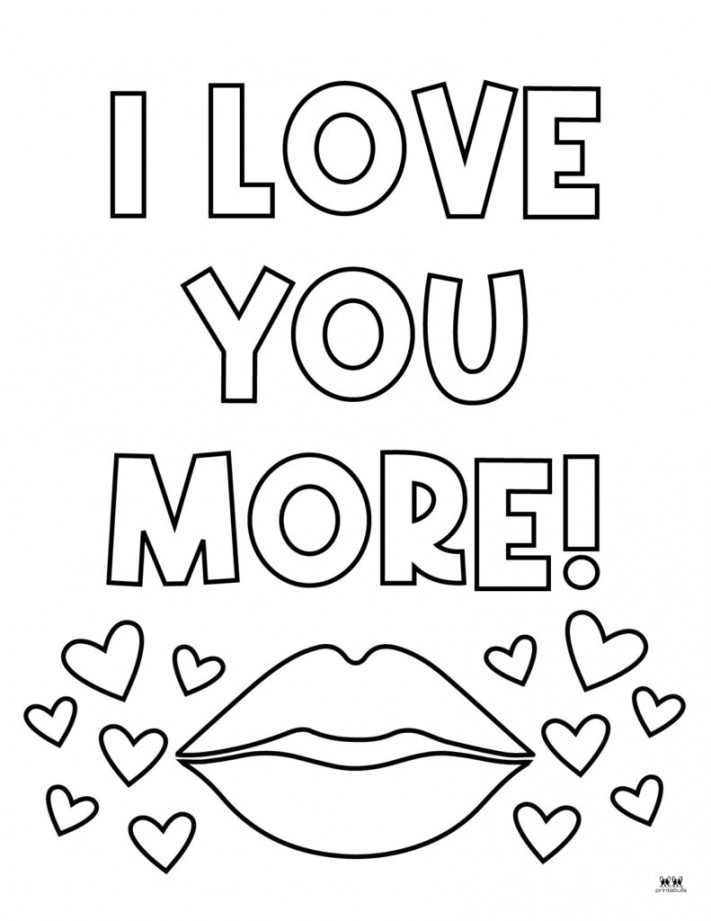 Love & I Love You Coloring Pages - FREE Printables  Printabulls