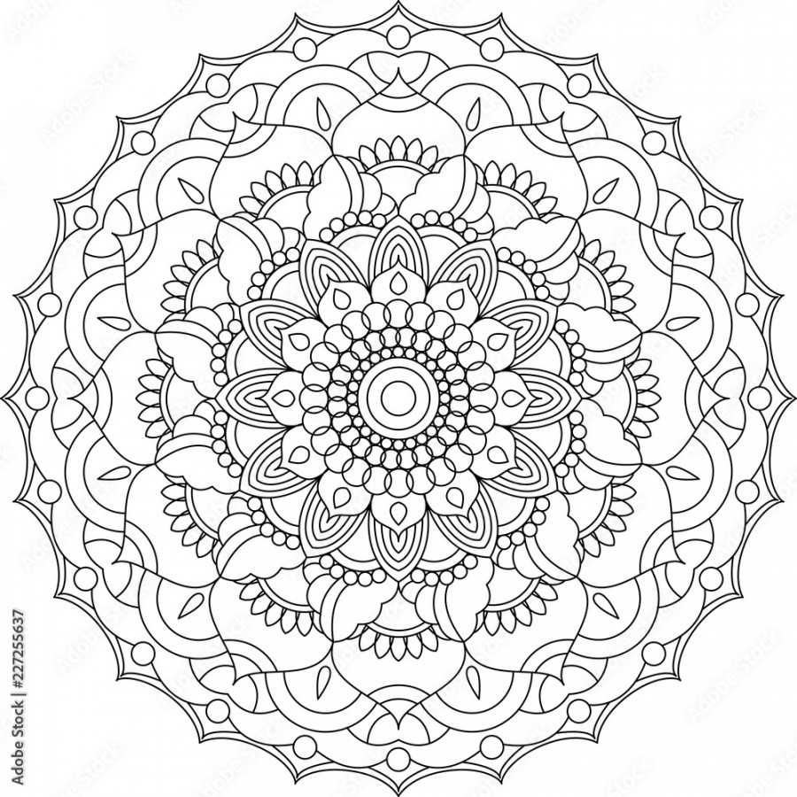 Mandala coloring page