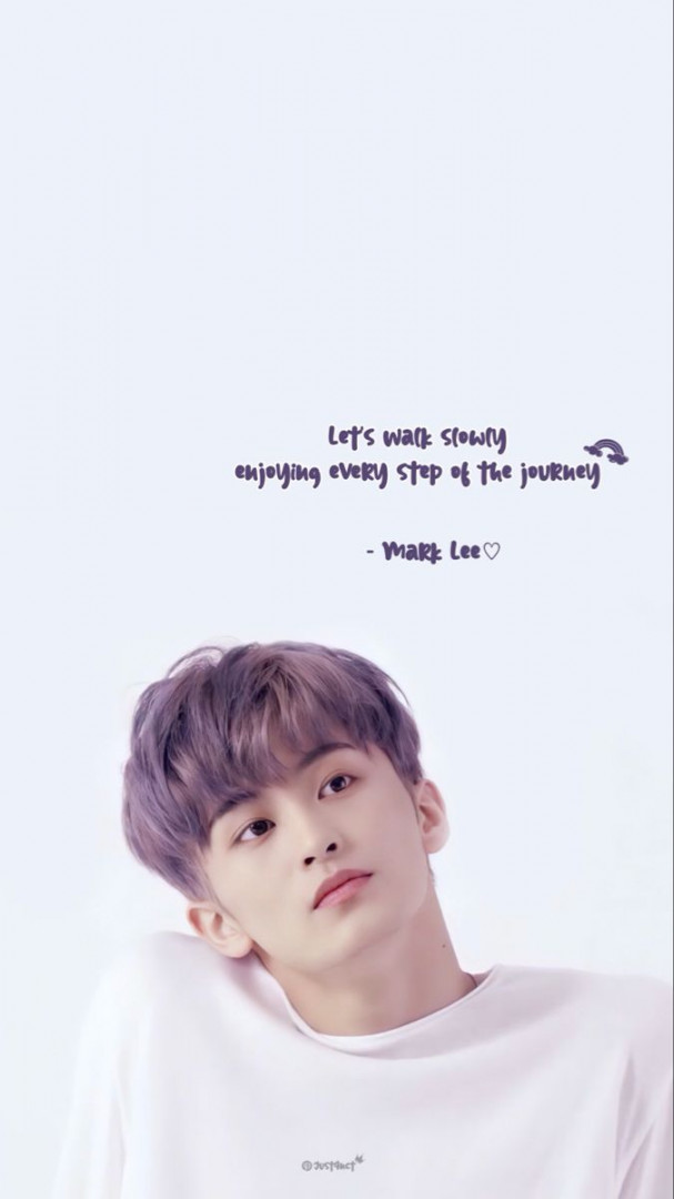 Mark Lee Wallpaper / Lockscreen  Quote mark, Cartoon jokes, Nct dream