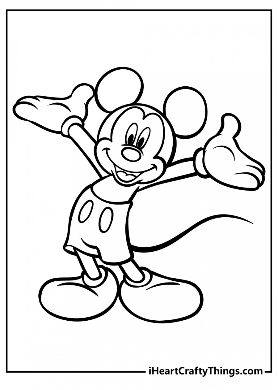 Mickey Mouse Coloring Pages (% Free Printables)