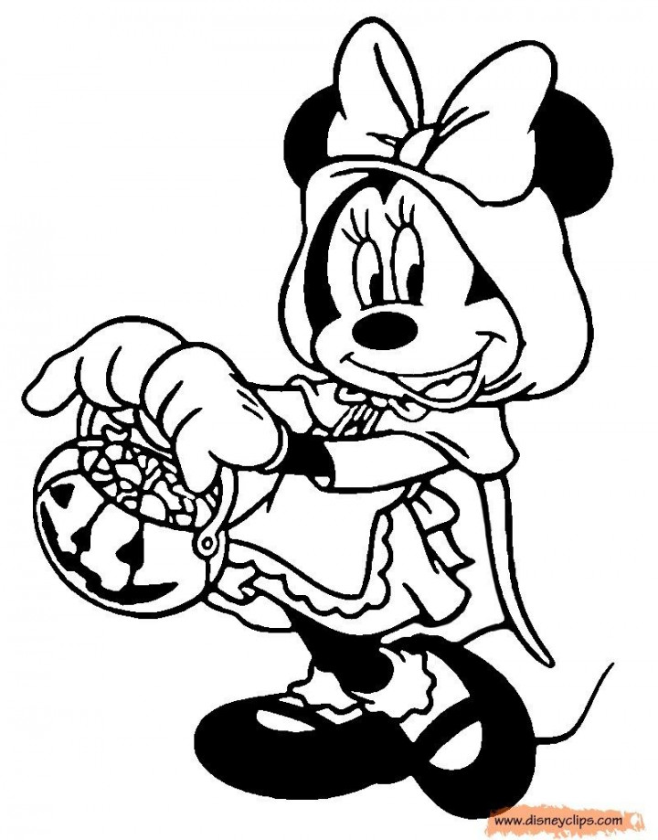 Minnie Mouse Coloring Pages Minnie Mouse Coloring Page Halloween