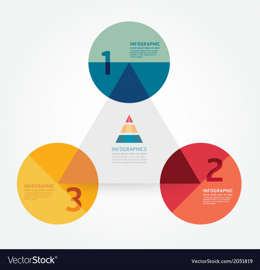 Modern design minimal style infographic template Vector Image