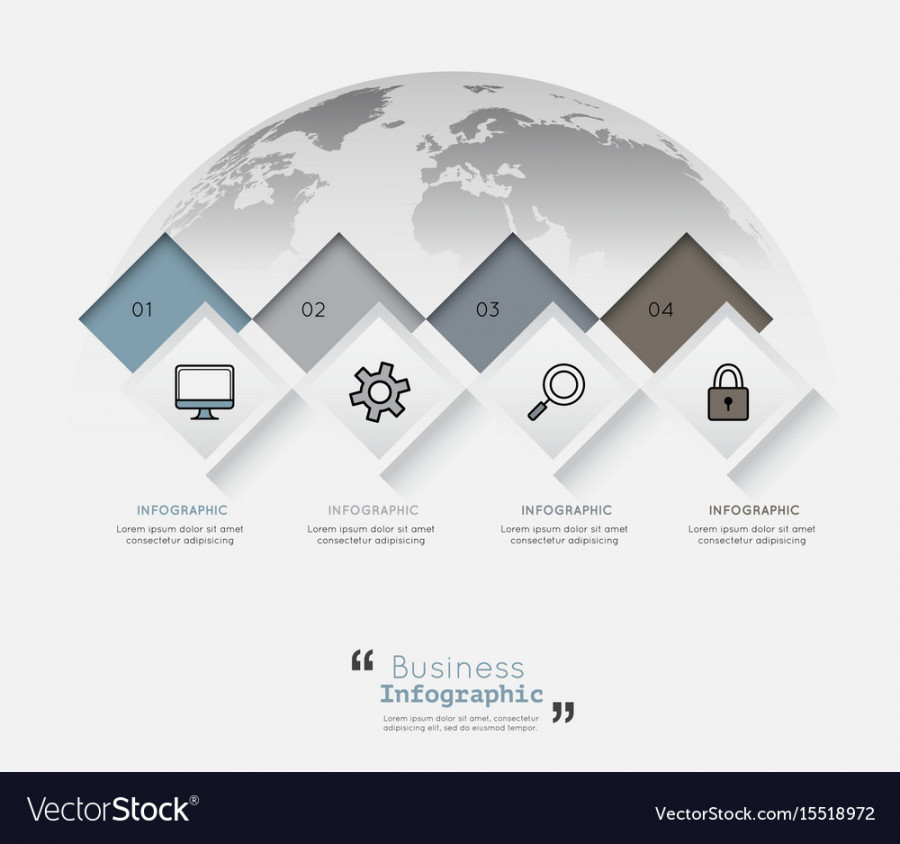 Modern infographic templates for business Vector Image