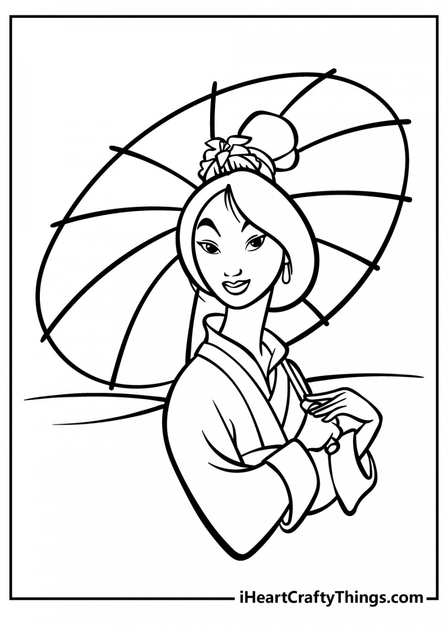 Mulan Coloring Pages (% Free Printables)