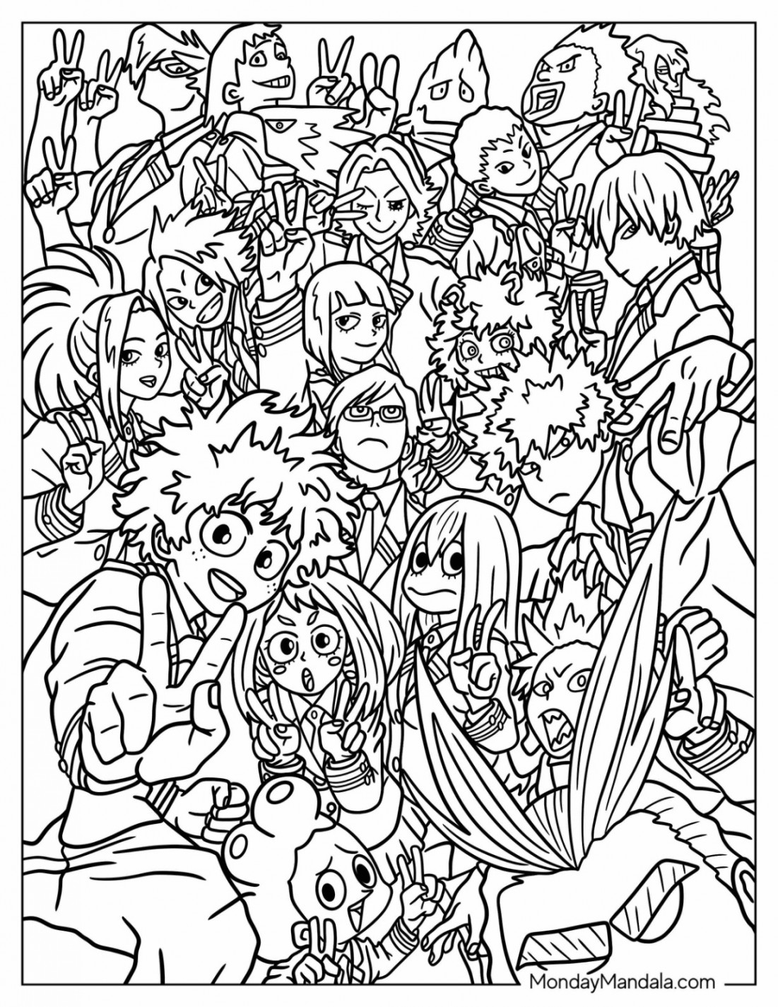 My Hero Academia Coloring Pages (Free PDF Printables)