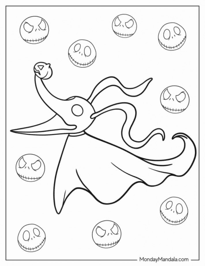 Nightmare Before Christmas Coloring Pages (Free PDFs)