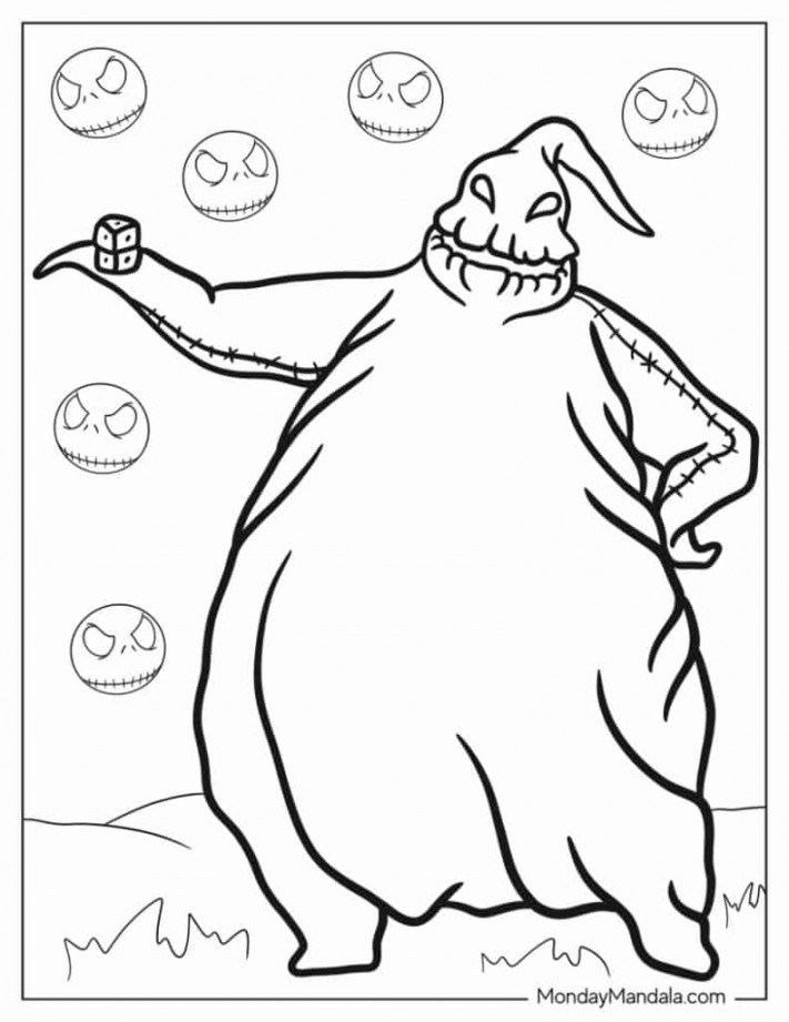 Nightmare Before Christmas Coloring Pages (Free PDFs)