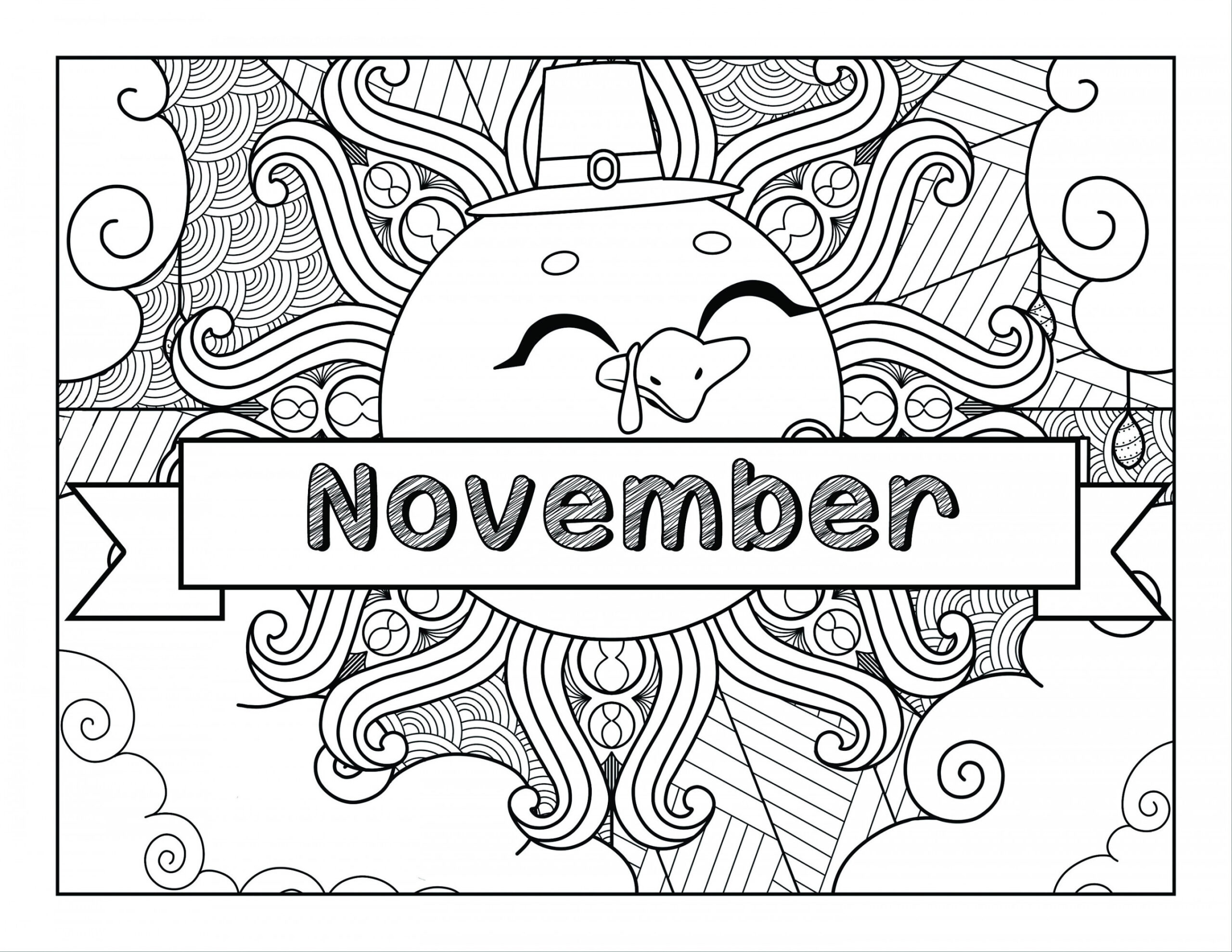 November Coloring Pages for Adults  Printable Coloring - Etsy Canada