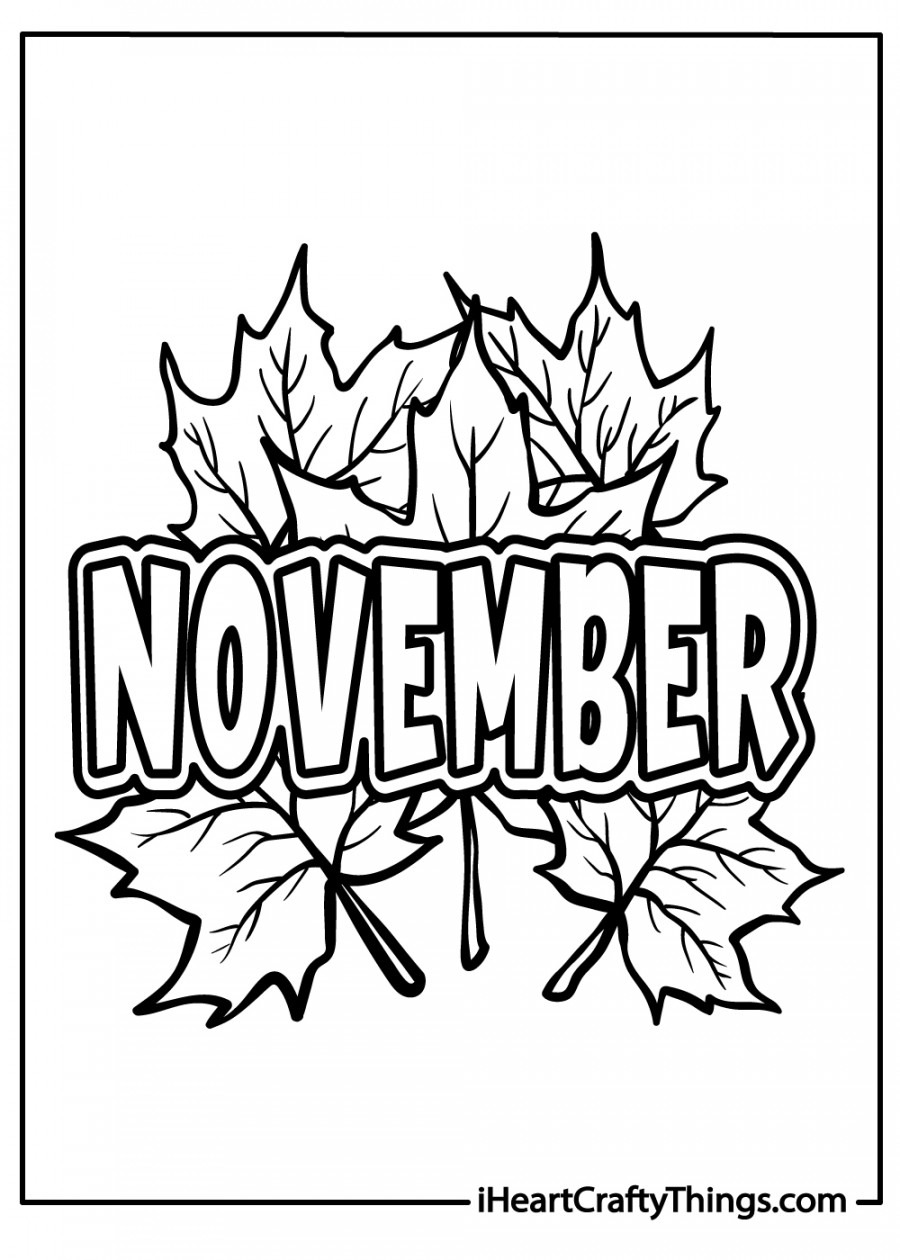 November Coloring Pages (% Free Printables)