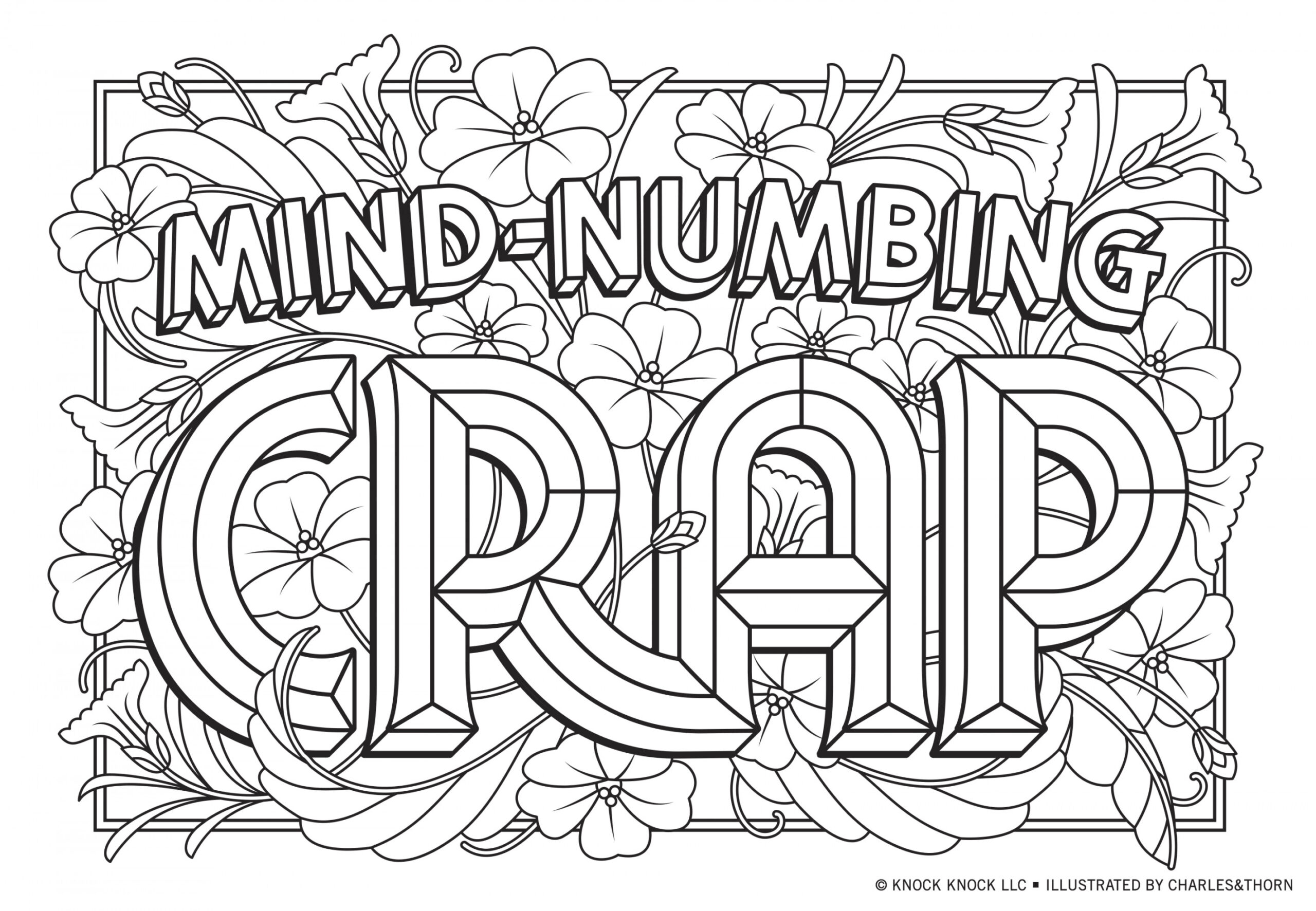 NSFW—But Safe for WFH—Printable Adults Coloring Pages