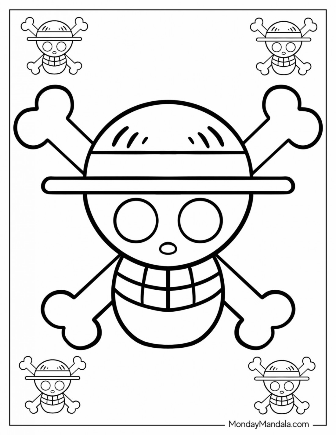 One Piece Coloring Pages (Free PDF Printables)