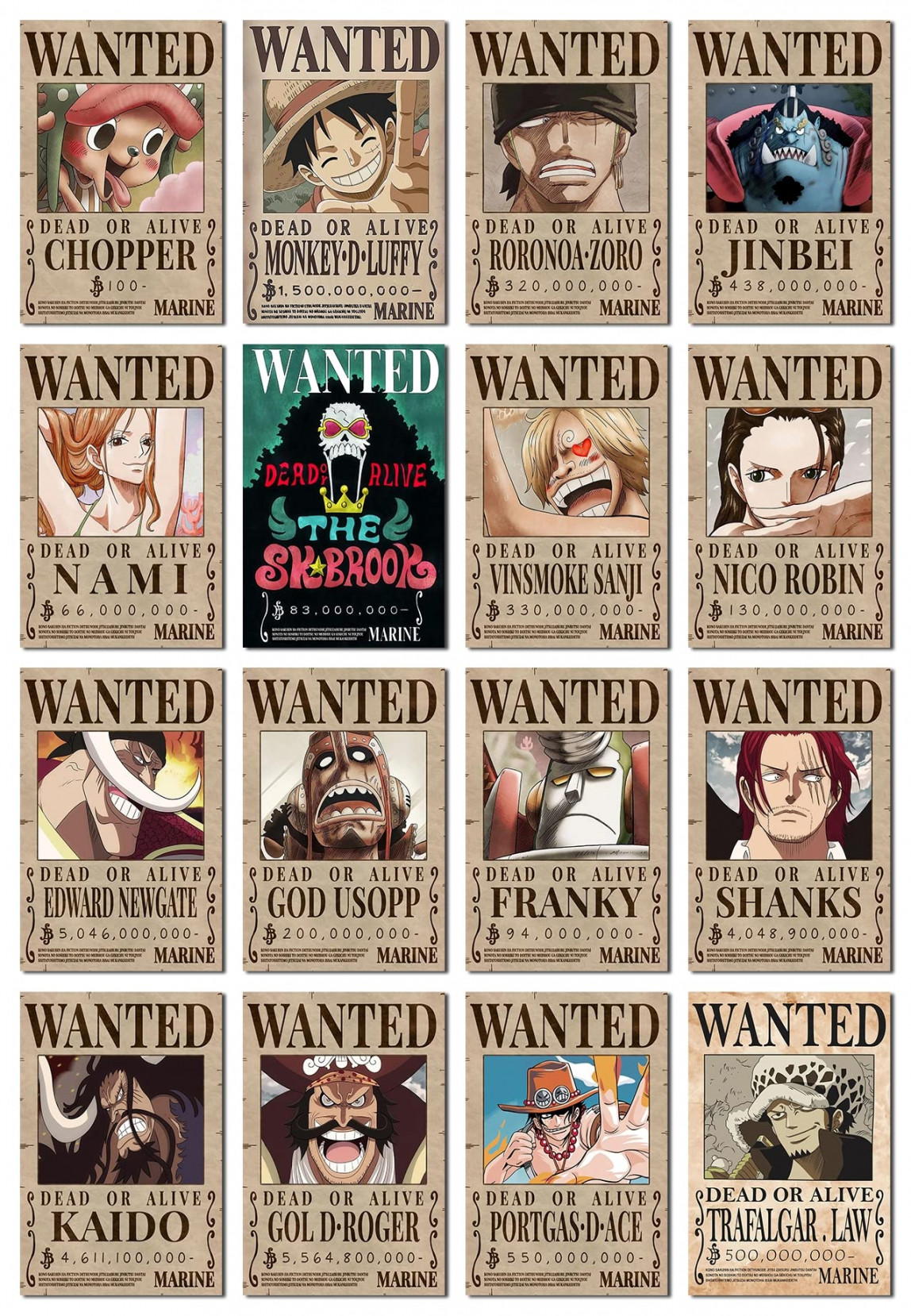 One Piece Wanted Poster, Luffy