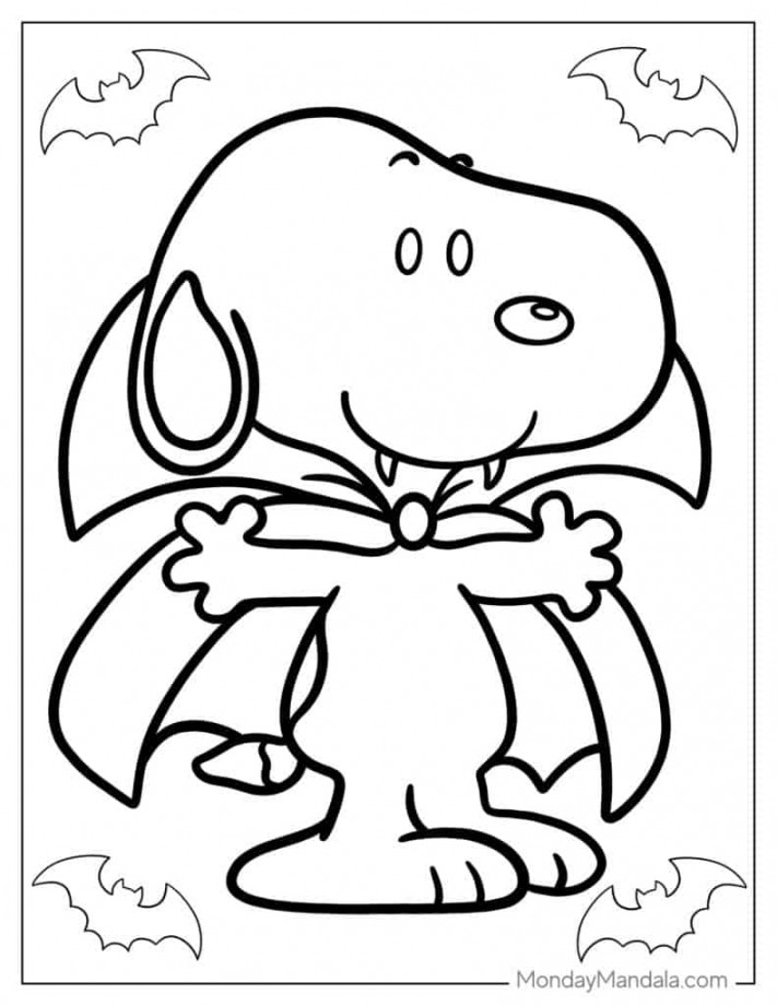 Peanuts & Snoopy Coloring Pages (Free PDF Printables)