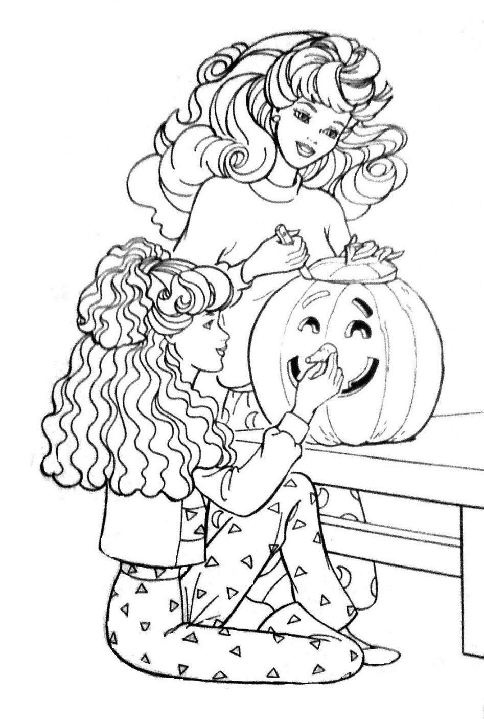 Pin by Tsvetelina on Barbie coloring  Halloween coloring pages