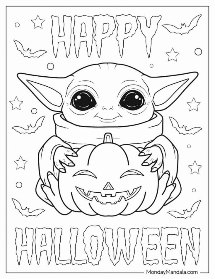 Pin on Baby Yoda Coloring Pages