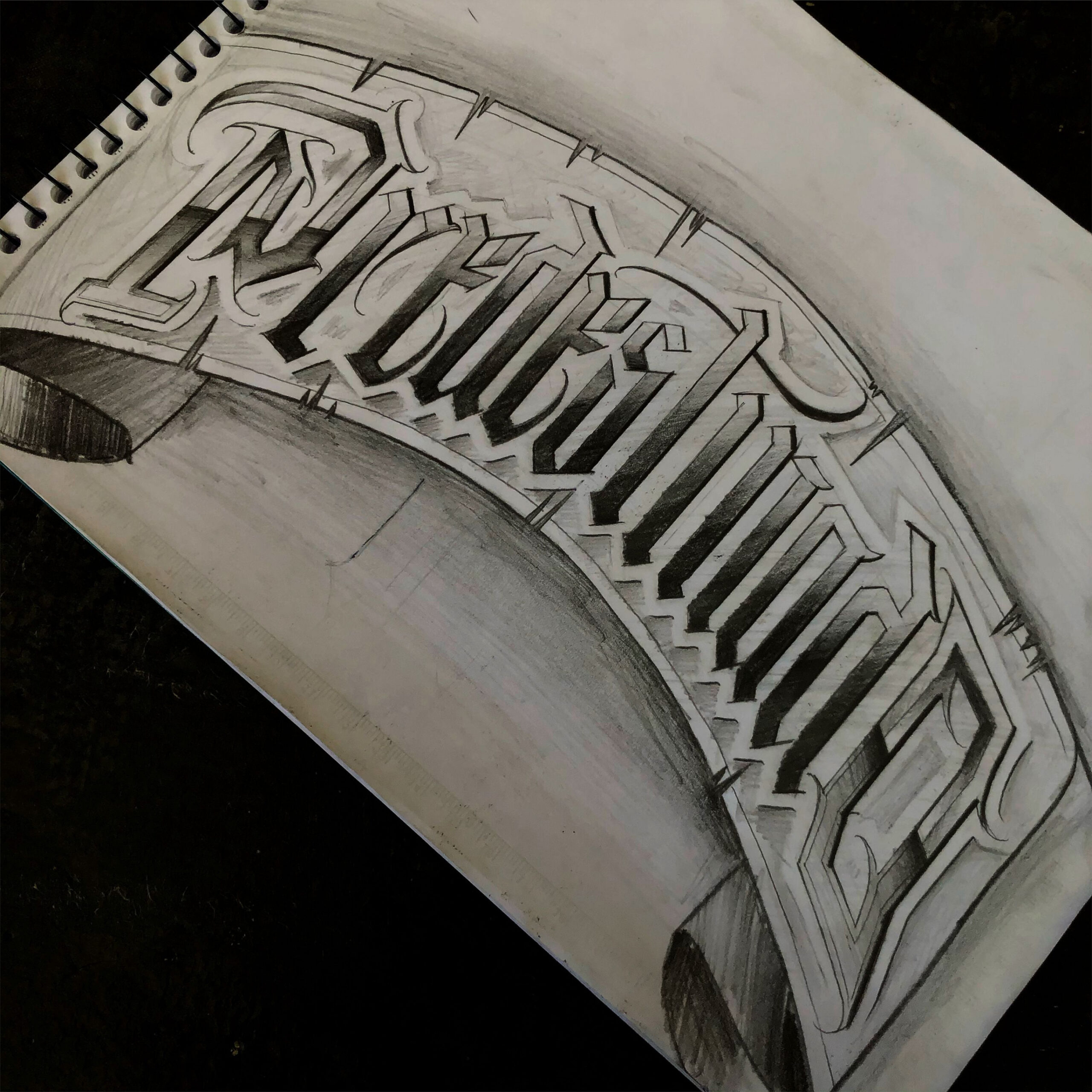 PREDESTINADO • VINS AYRES • CUSTOM LETTERING  Tattoo lettering