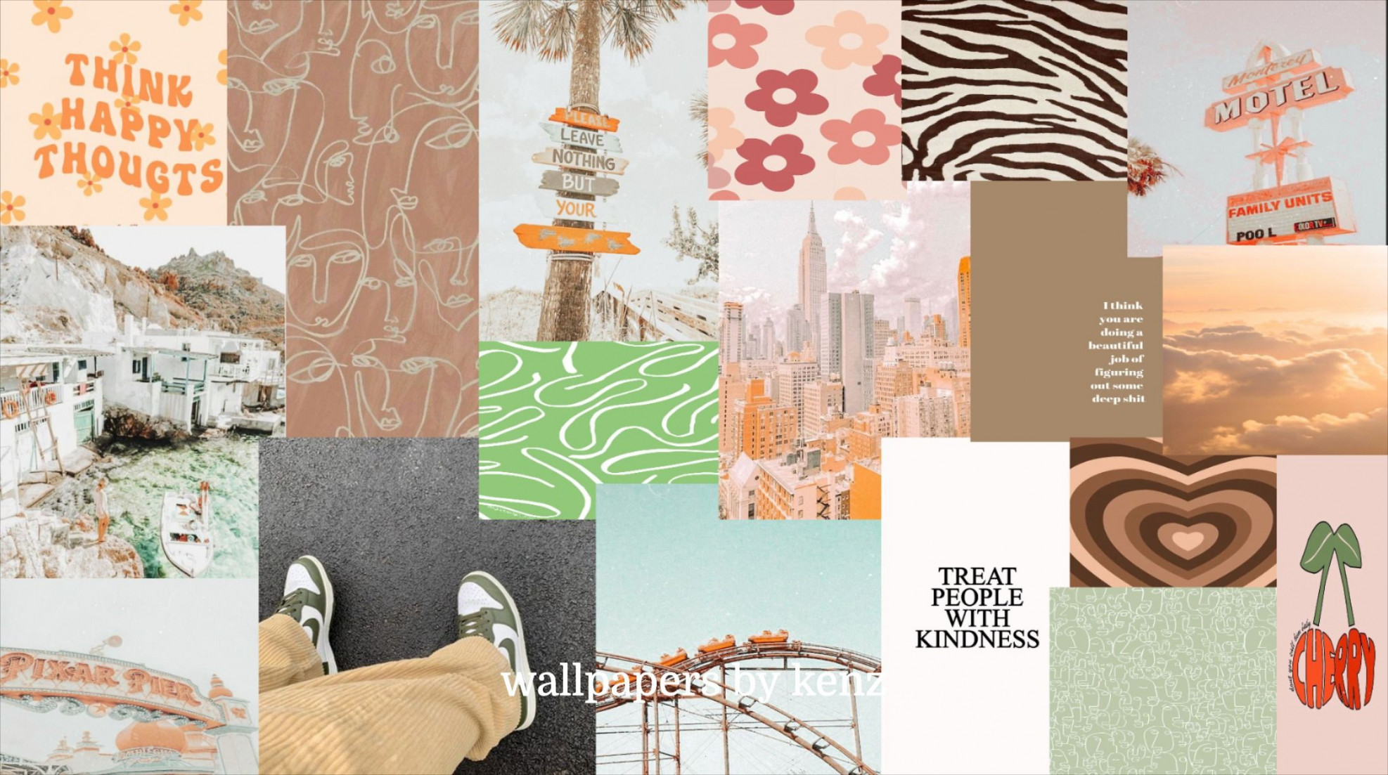 preppy collage laptop wallpaper  Wallpaper, Laptop wallpaper