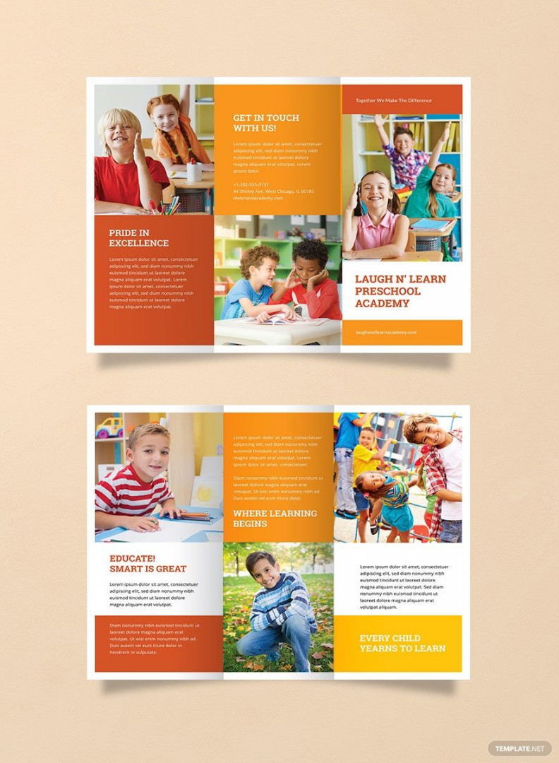 Preschool Brochure Template - Download in Word, Google Docs