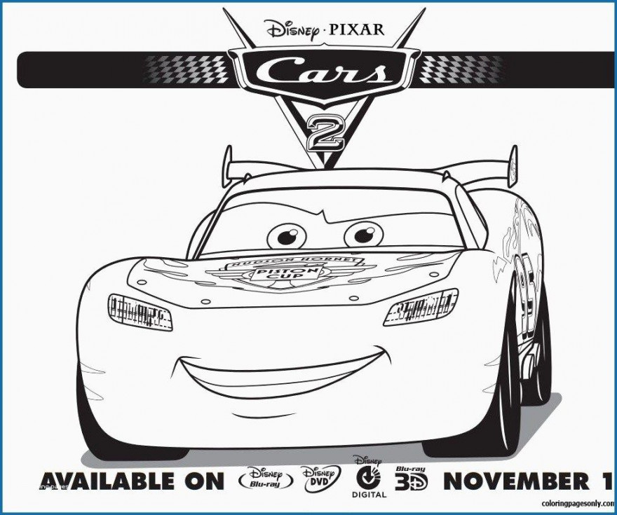 + Pretty Image of Lightning Mcqueen Coloring Pages