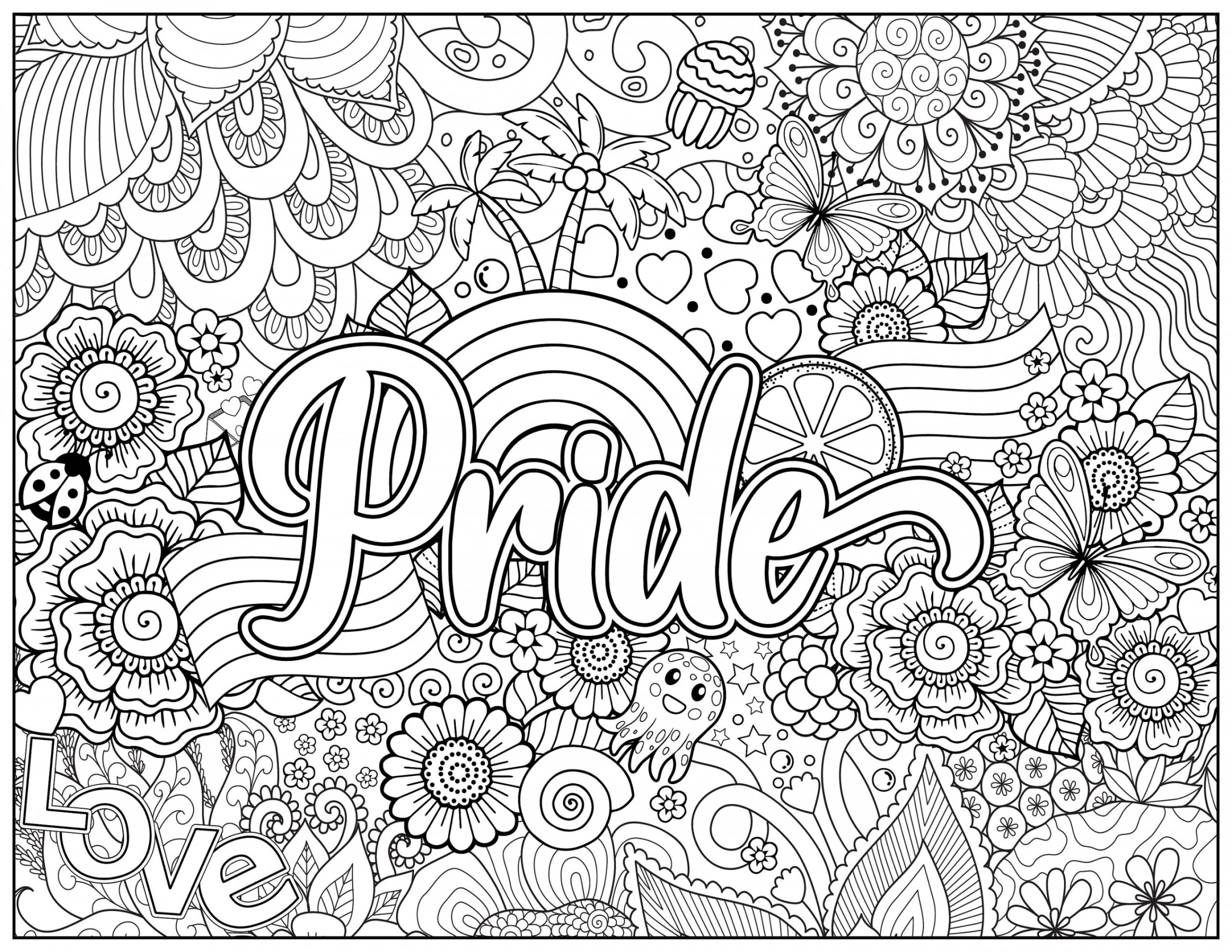 Pride Coloring Pride Coloring Printable Coloring Page - Etsy