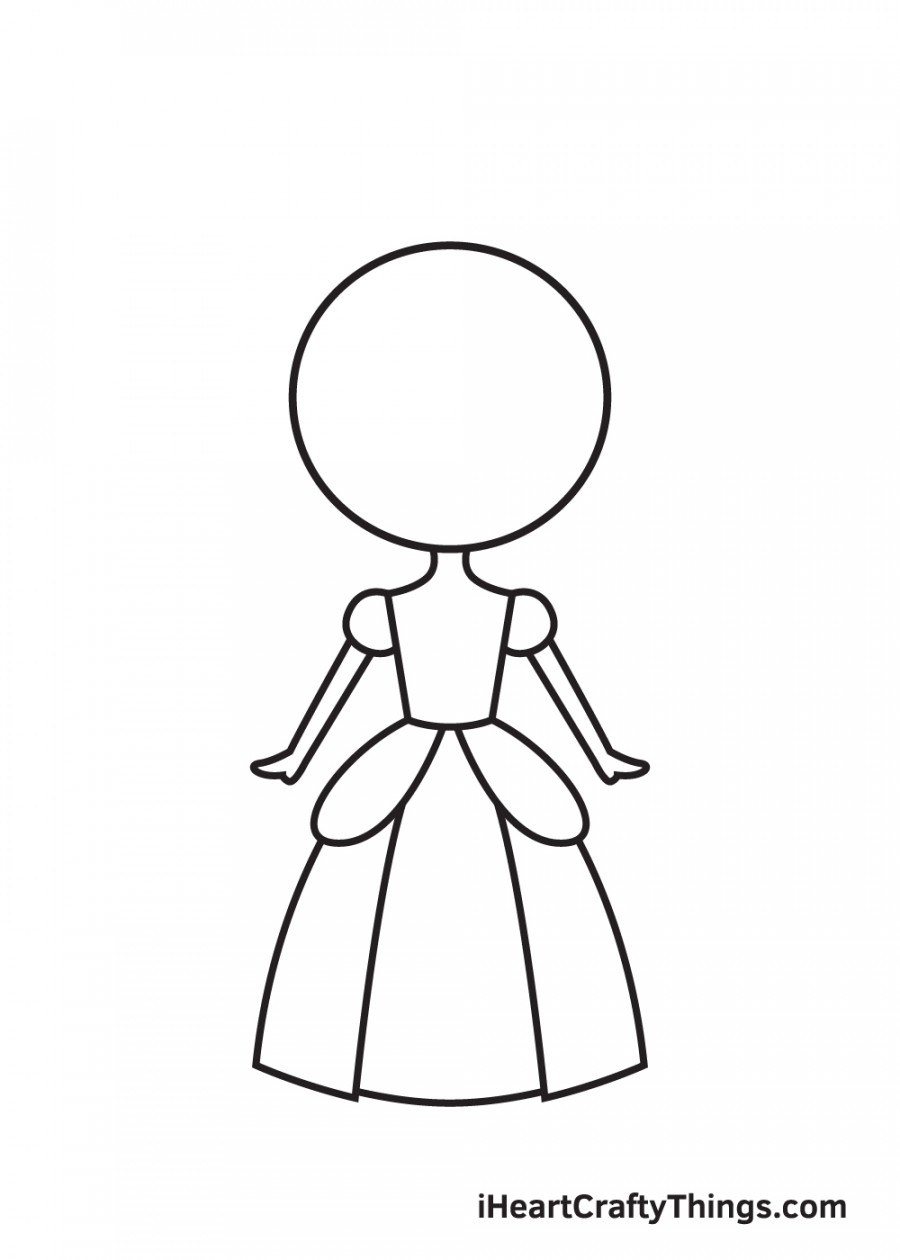 Princess Drawing — How To Draw A Princess Step By Step