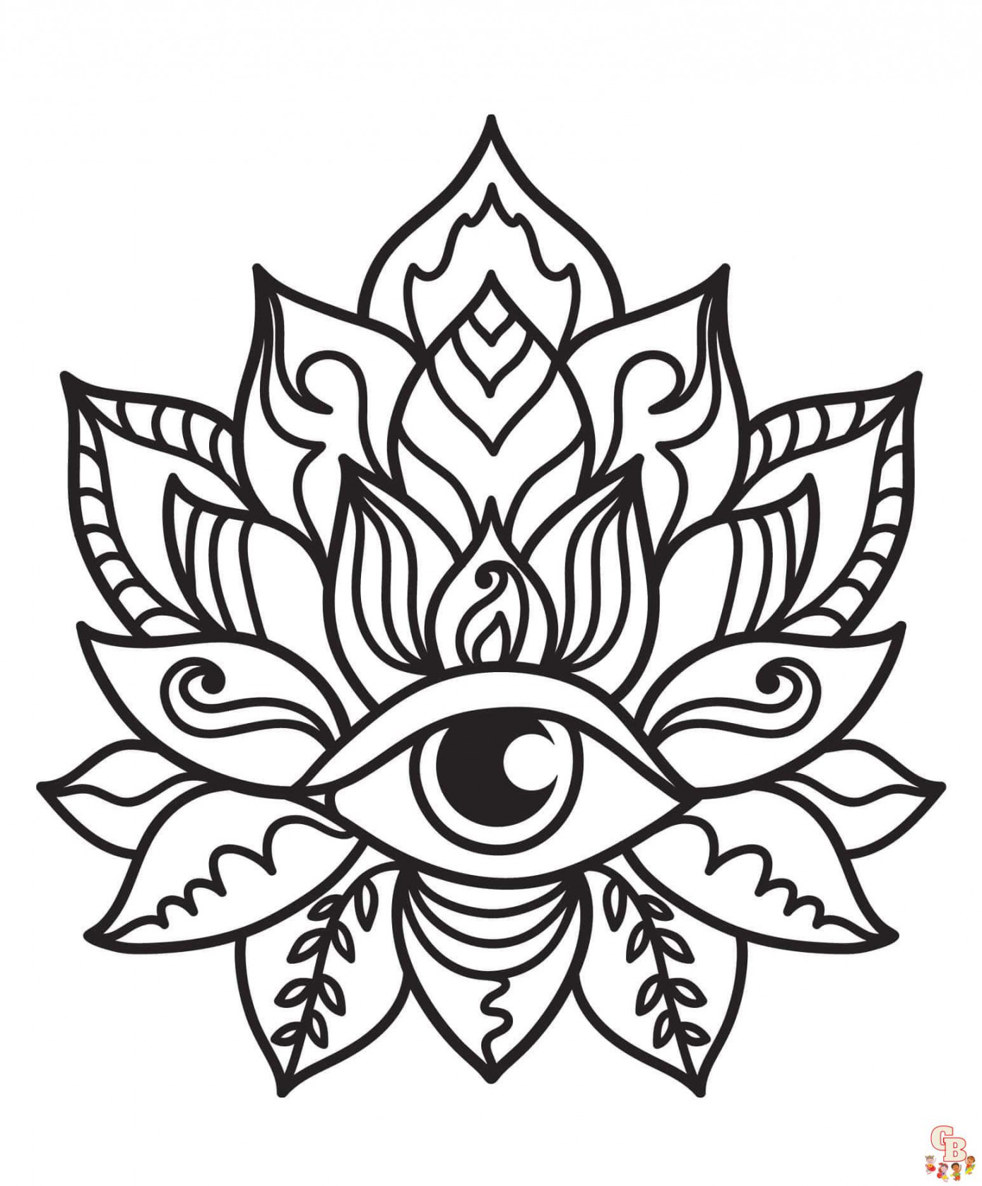 Printable Evil Eye Coloring Pages Free For Kids And Adults