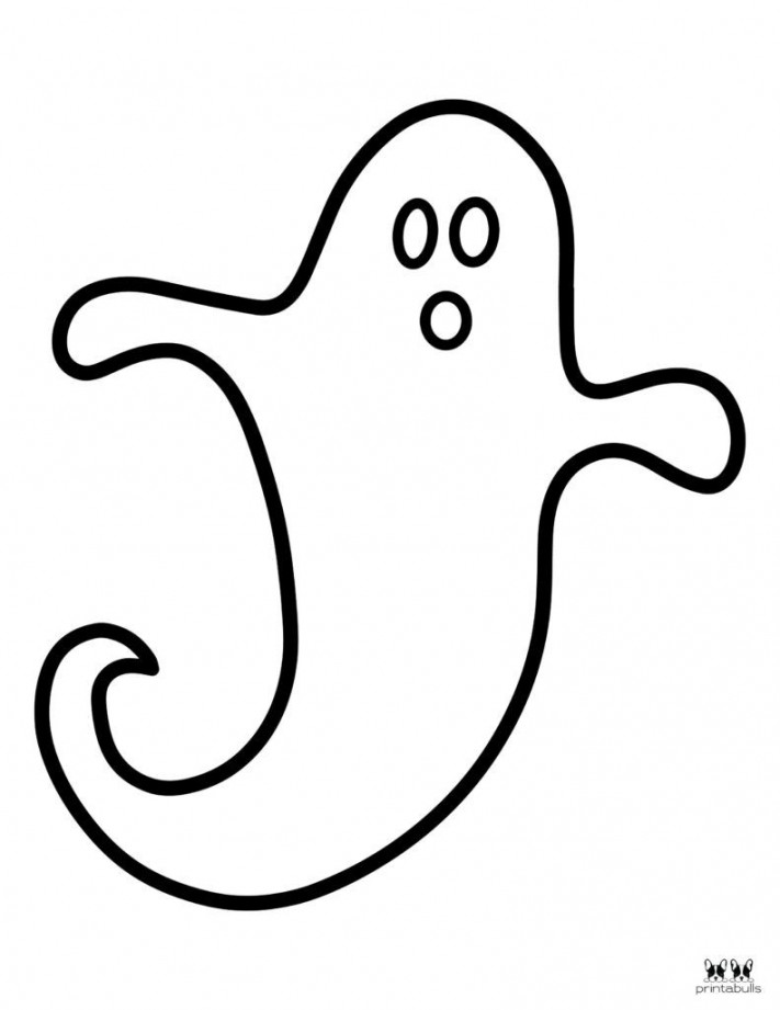 Printable Halloween Ghost Coloring Page-Page   Halloween