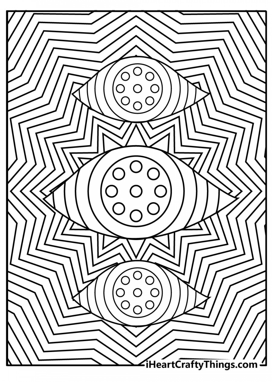 Printable Trippy Coloring Pages (% Free Printables)