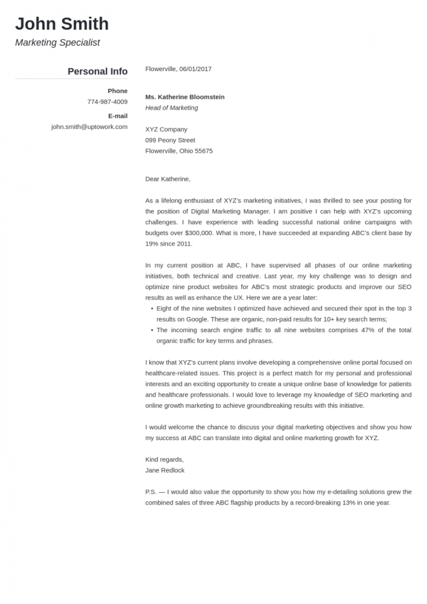 Professional Cover Letter Templates for