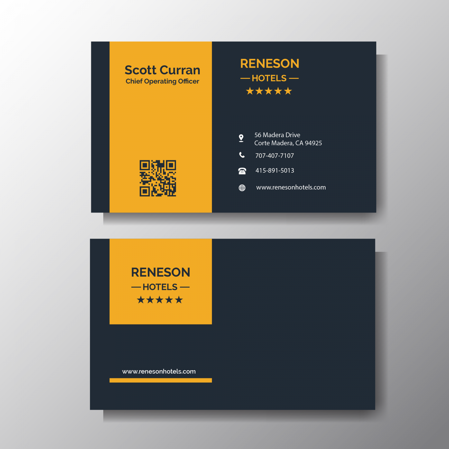 Professional, Elegant, Hotel Business Card Design for a Company by