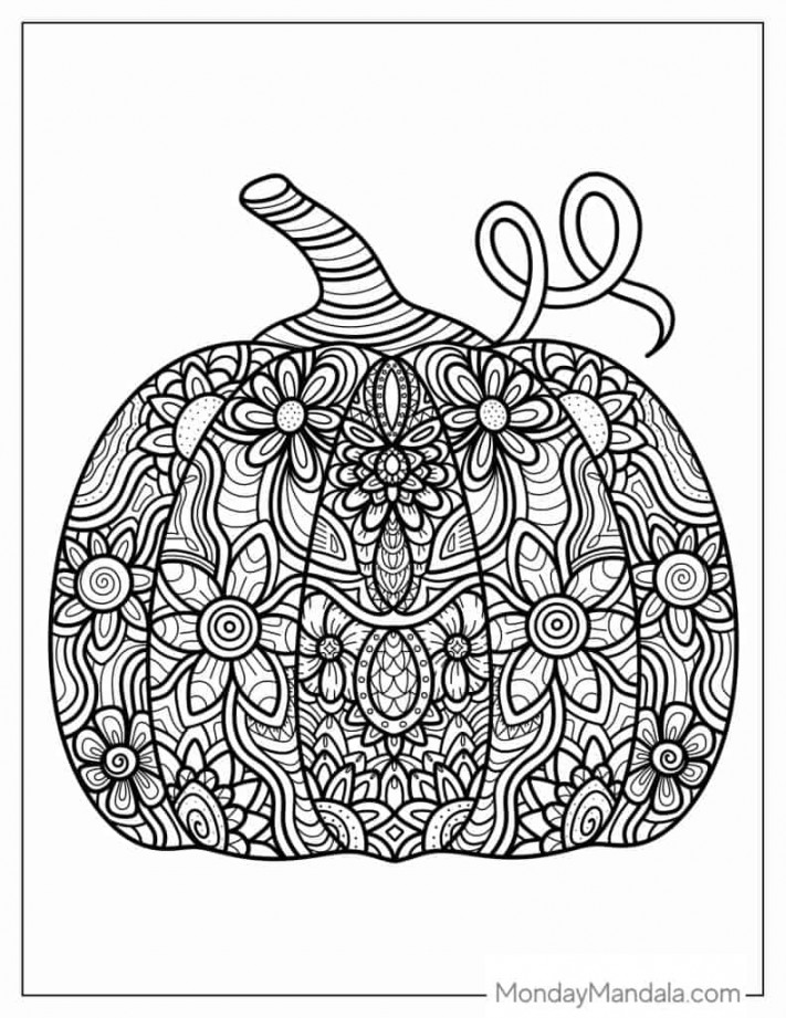 Pumpkin Coloring Pages (Free PDF Printables)