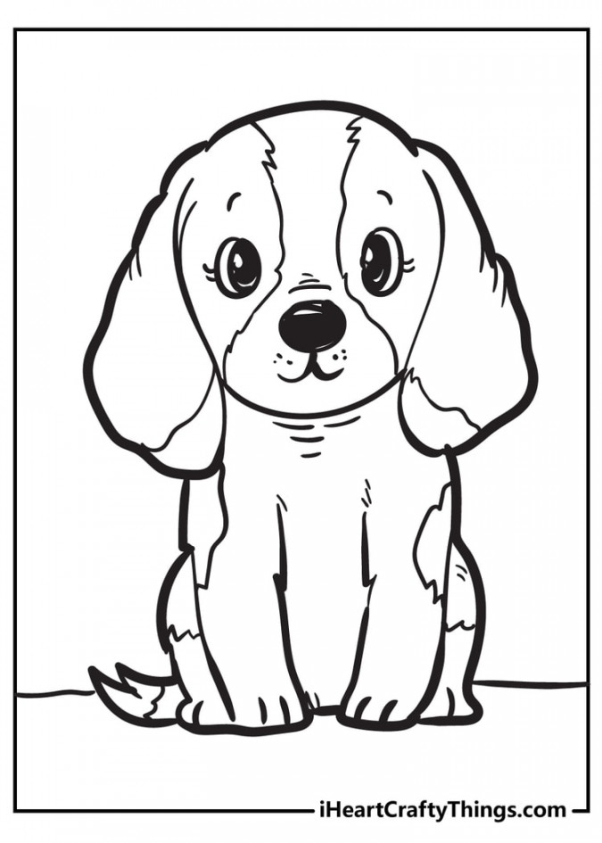 Puppy Coloring Pages (% Free Printables)