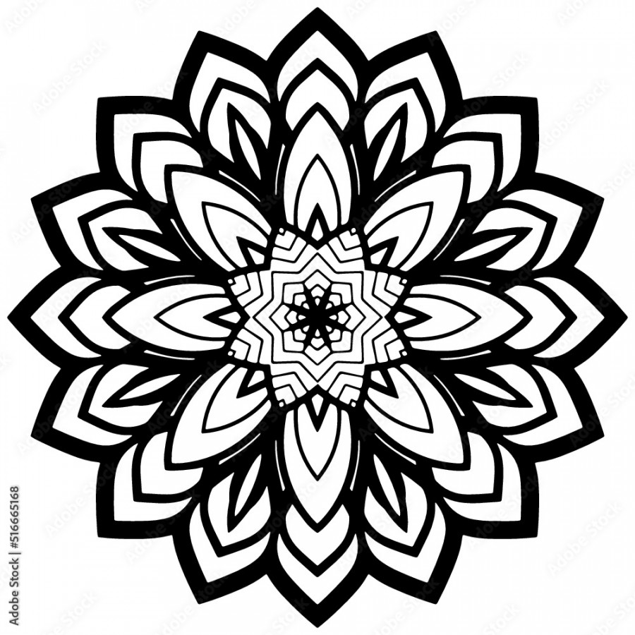 Ready to Print Adult Mandala Coloring Book Printable Coloring Page