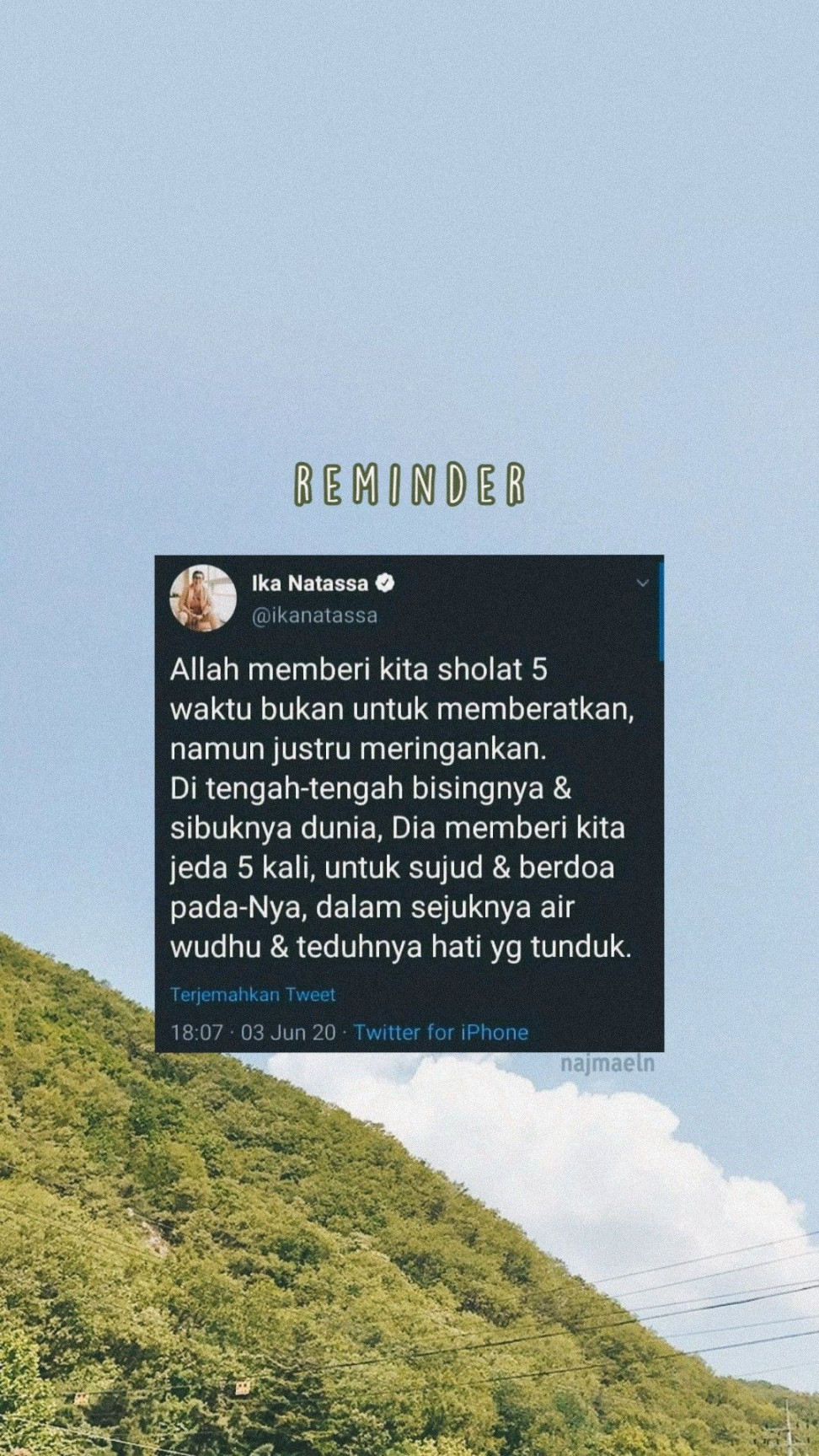 Reminder shalat lockscreen moslem  moslem lockscreen  Kutipan