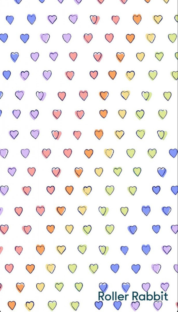 roller rabbit disco hearts  Preppy wallpaper, Iphone wallpaper