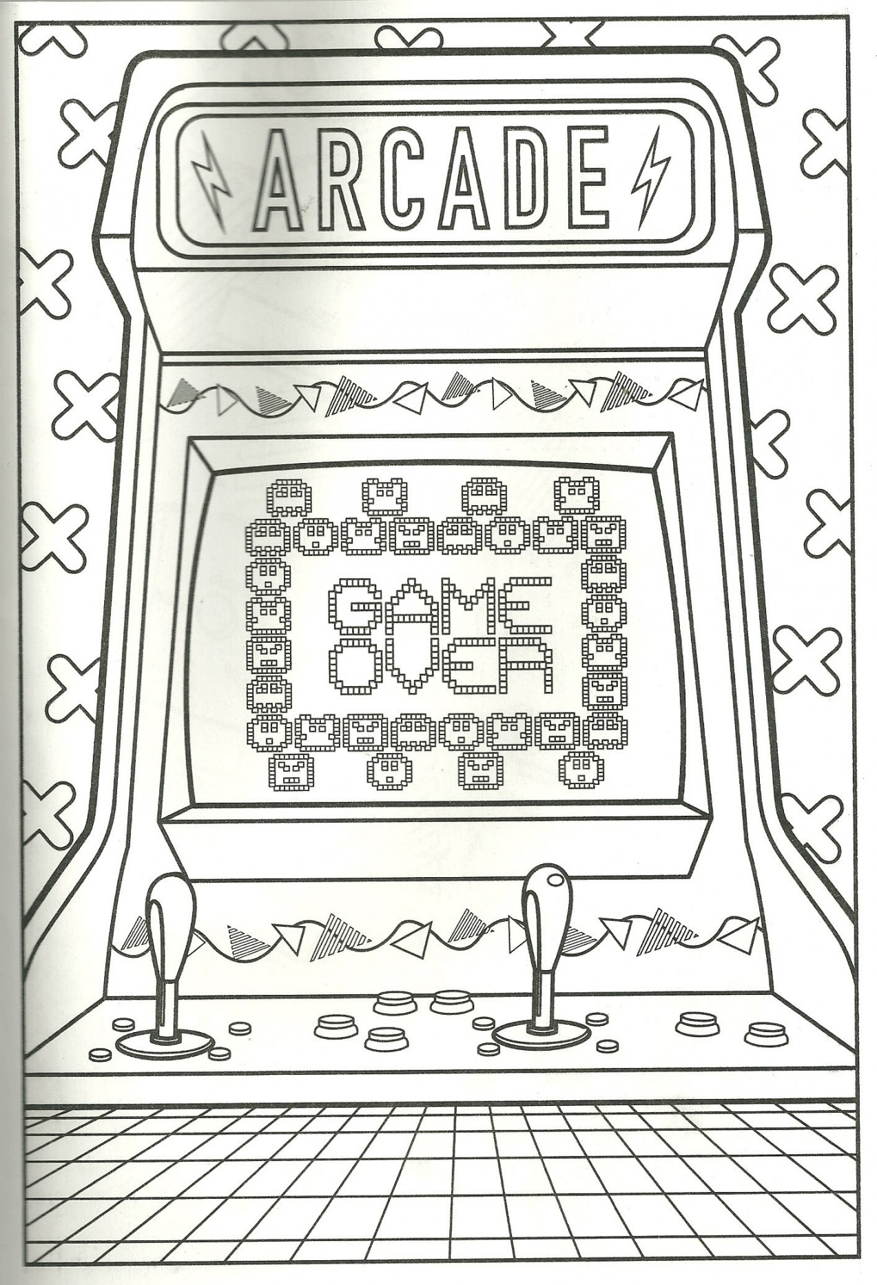 s Arcade Pac Man Pong or whatever you color it to be  Printable