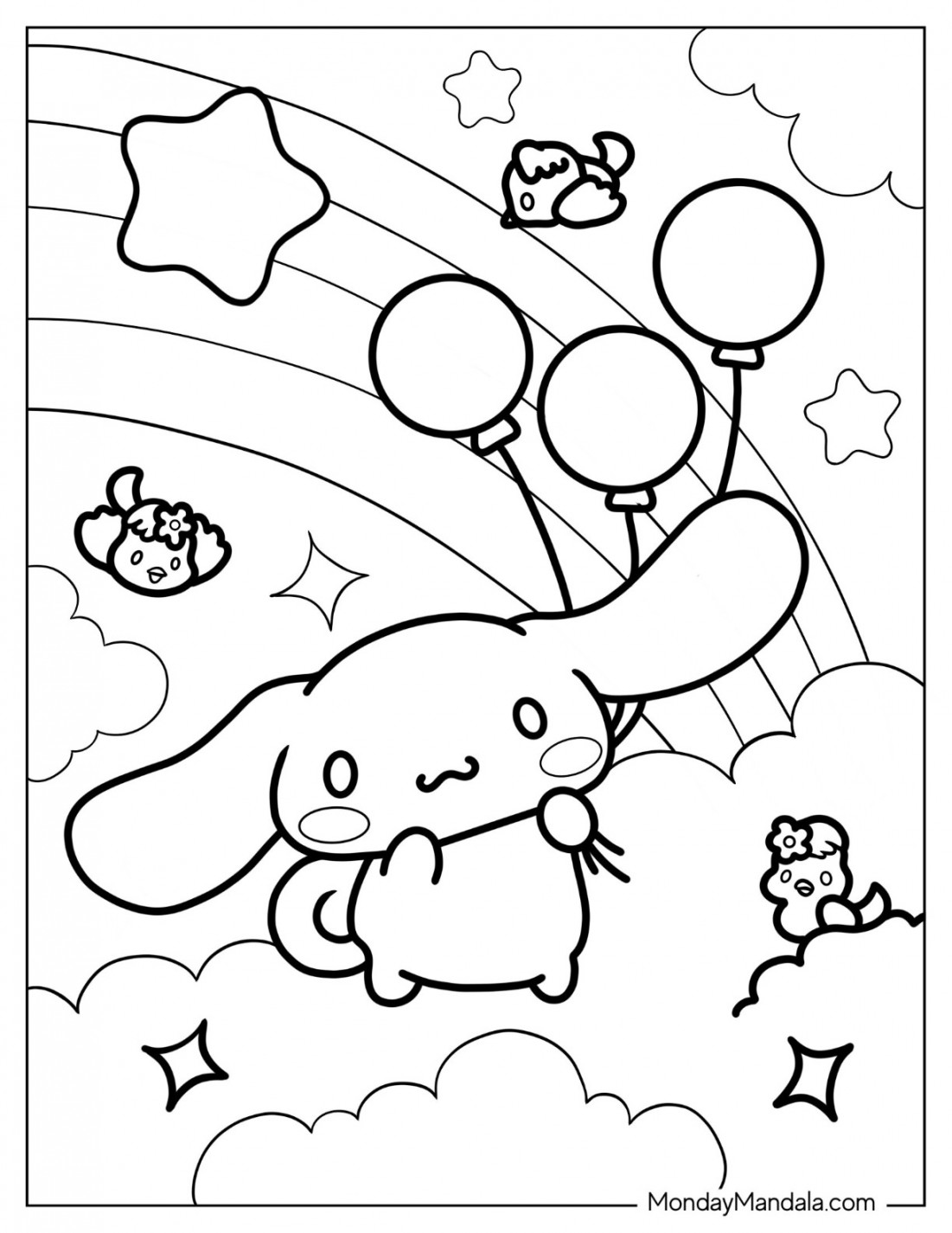 Sanrio Coloring Pages (Free PDF Printables)