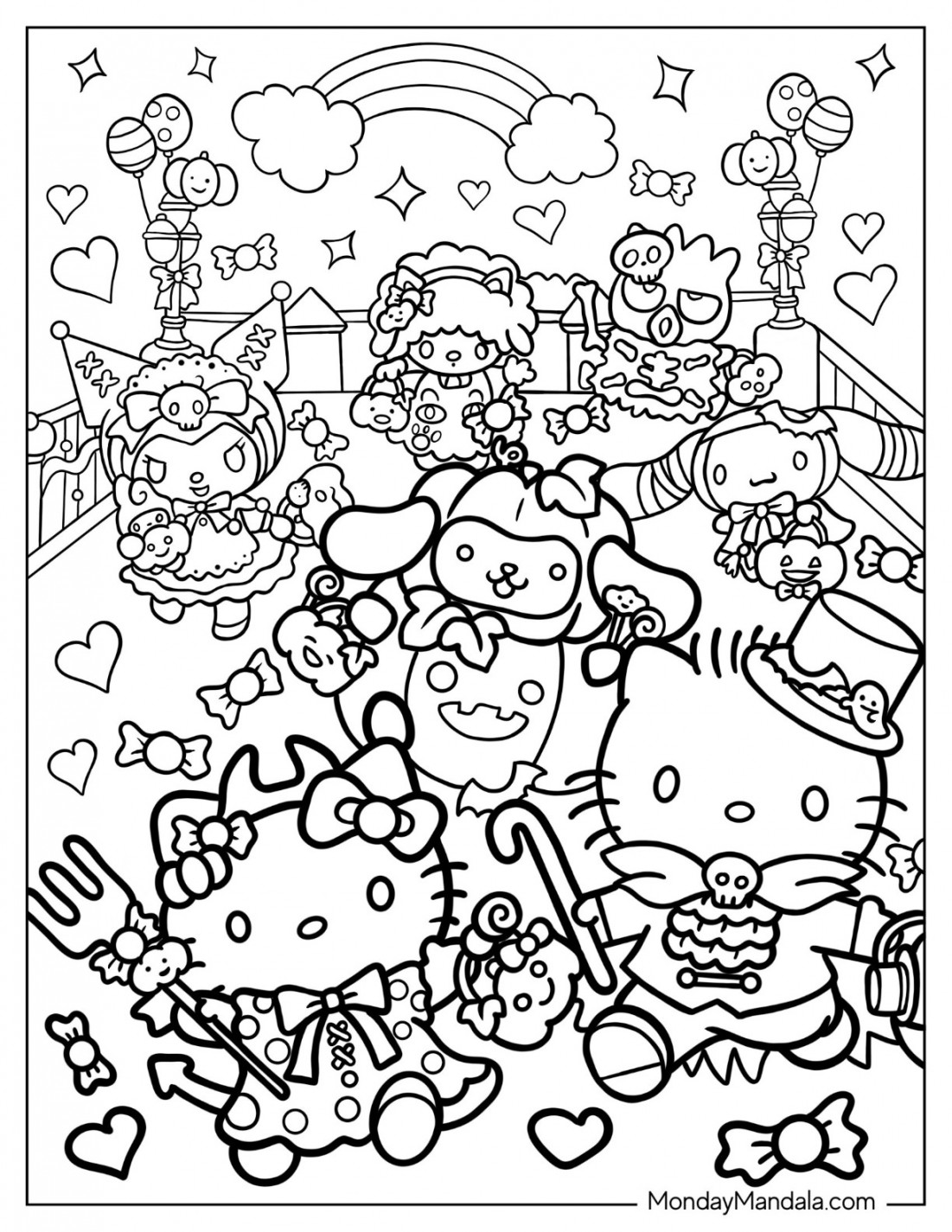 Sanrio Coloring Pages (Free PDF Printables)