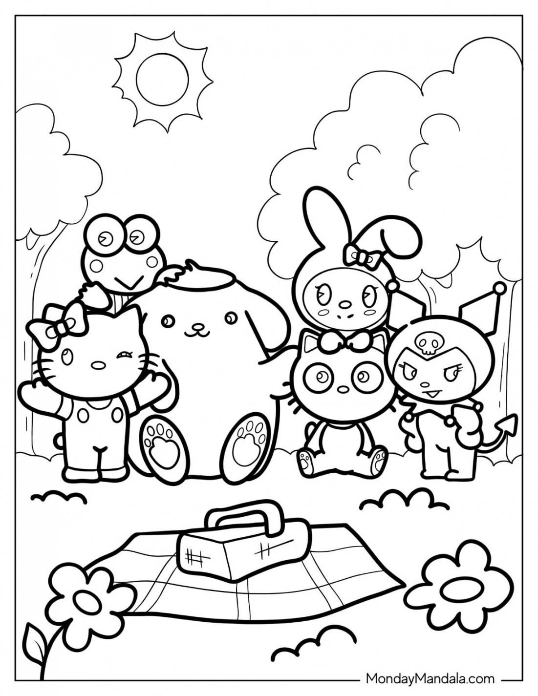 Sanrio Coloring Pages (Free PDF Printables)