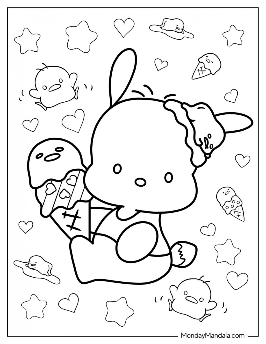 Sanrio Coloring Pages (Free PDF Printables)